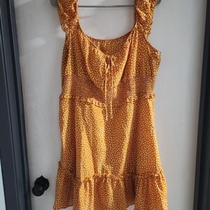 Yellow Polka Dot Sundress